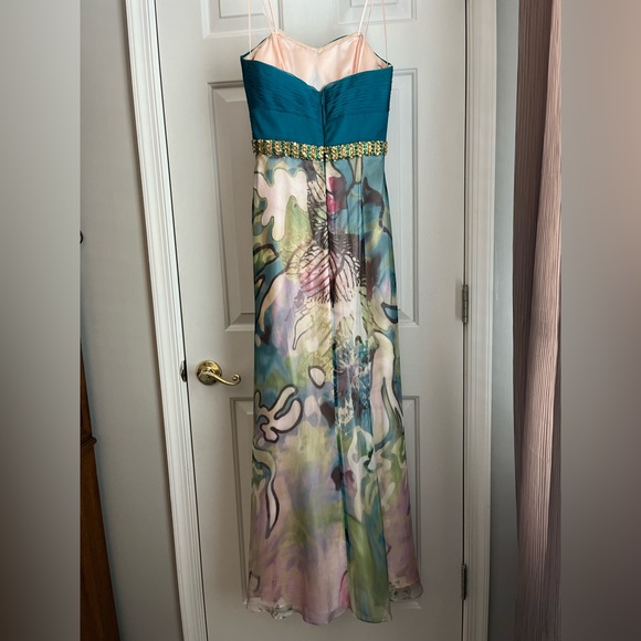 Relisted - Faviana Teal Green Prom Homecoming Bridesmaid Evening Gown Size 2 - Picture 5 of 11